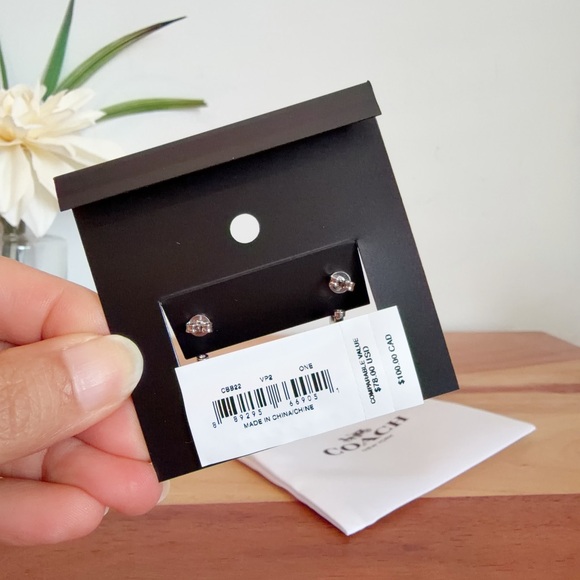 NWT Coach Lemon Huggie Earrings - Picture 4 of 5